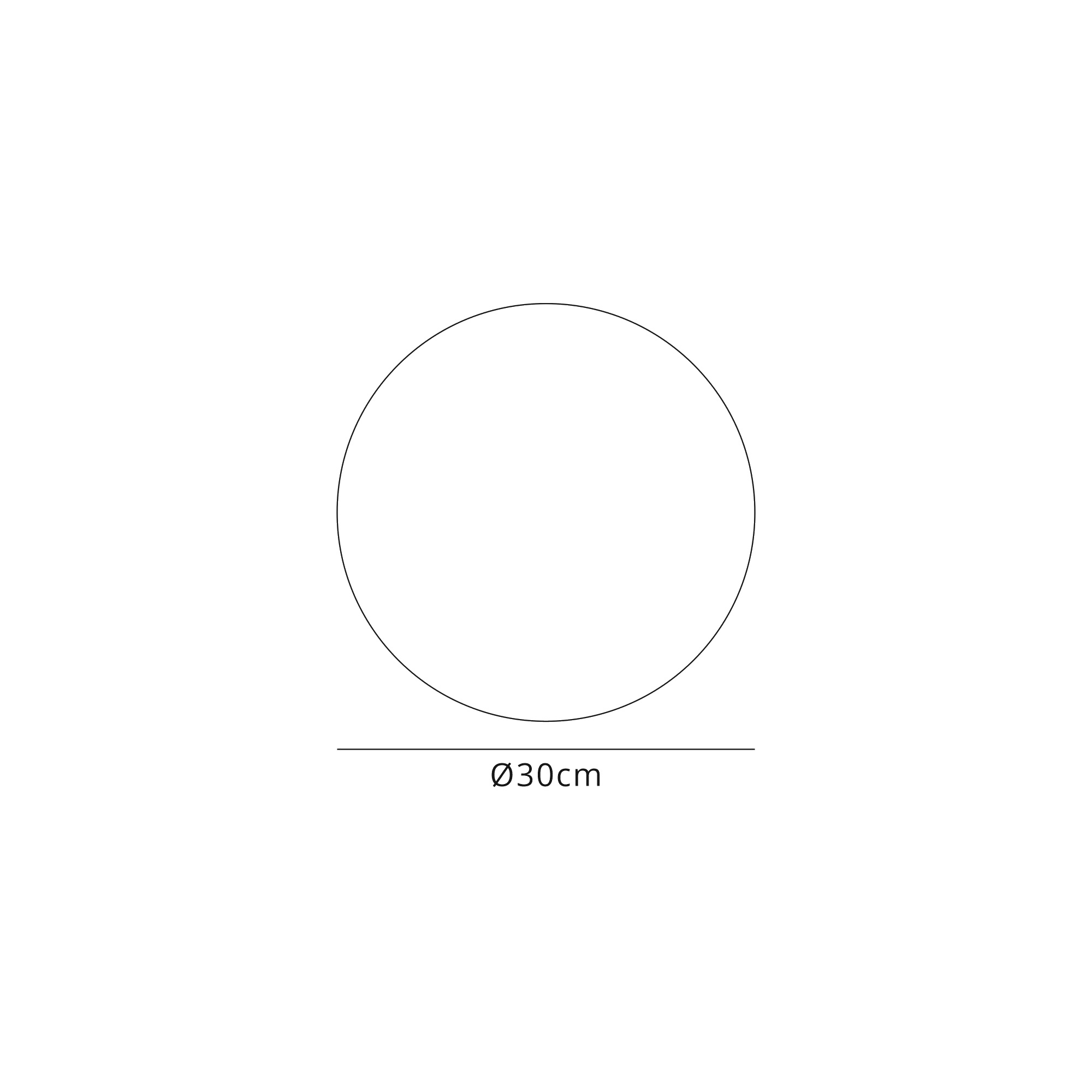 Universal 30cm Frosted Acrylic Diffuser White D0578  Deco Universal